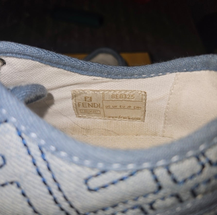 Authentic Fendi Domino denims trainers