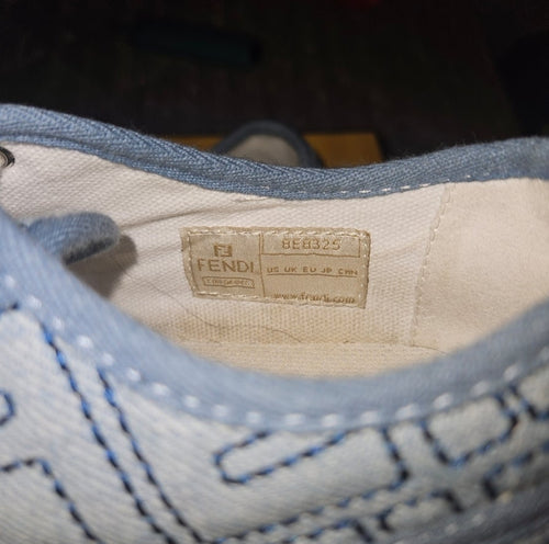 Authentic Fendi Domino denims trainers