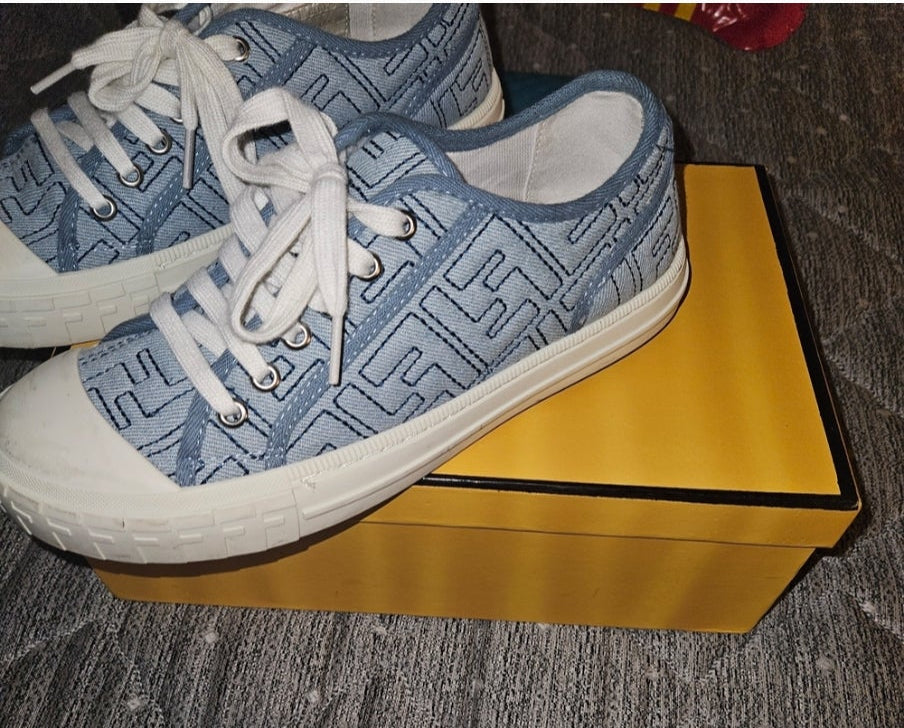 Authentic Fendi Domino denims trainers