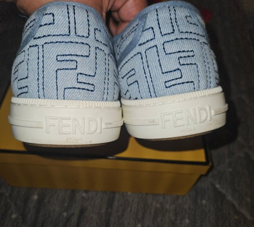 Authentic Fendi Domino denims trainers