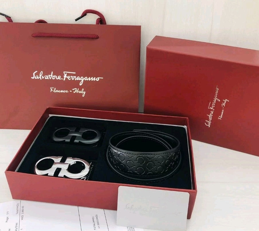 Classic Mancini farragamo Belt Set size 36