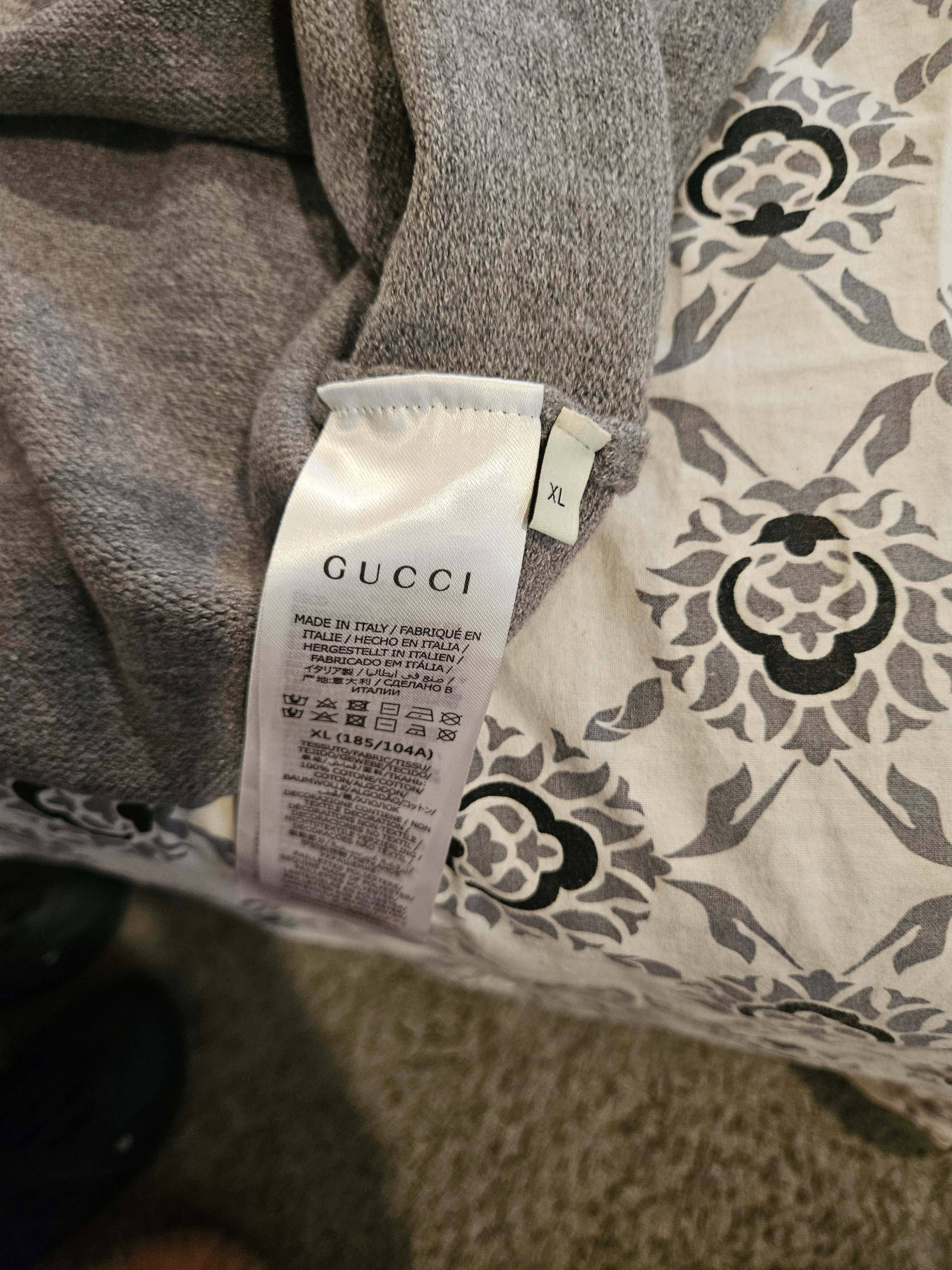 Authentic Gucci Grey Sweater Crew Neck